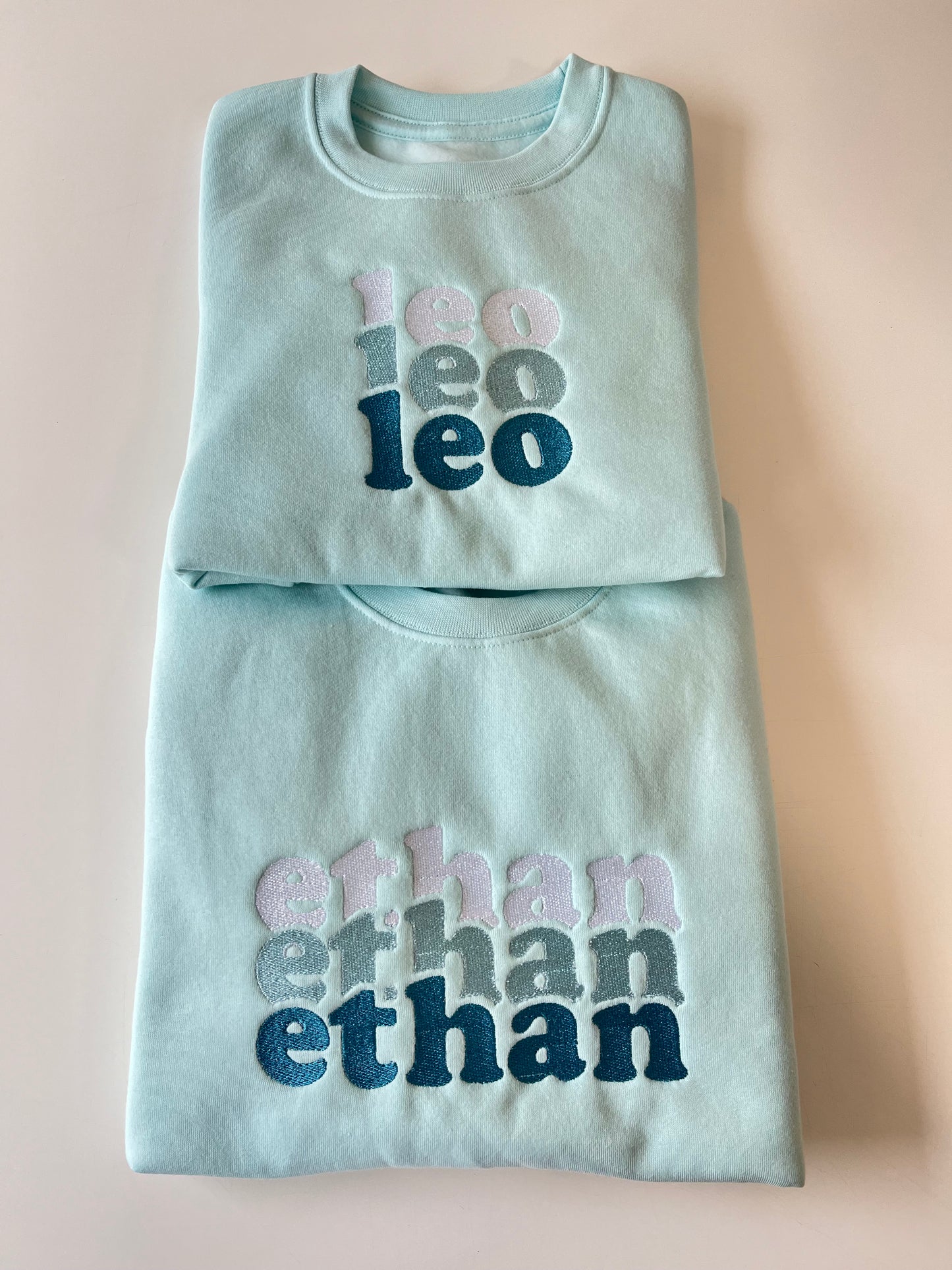 Triple Stacked Name Sweatshirt