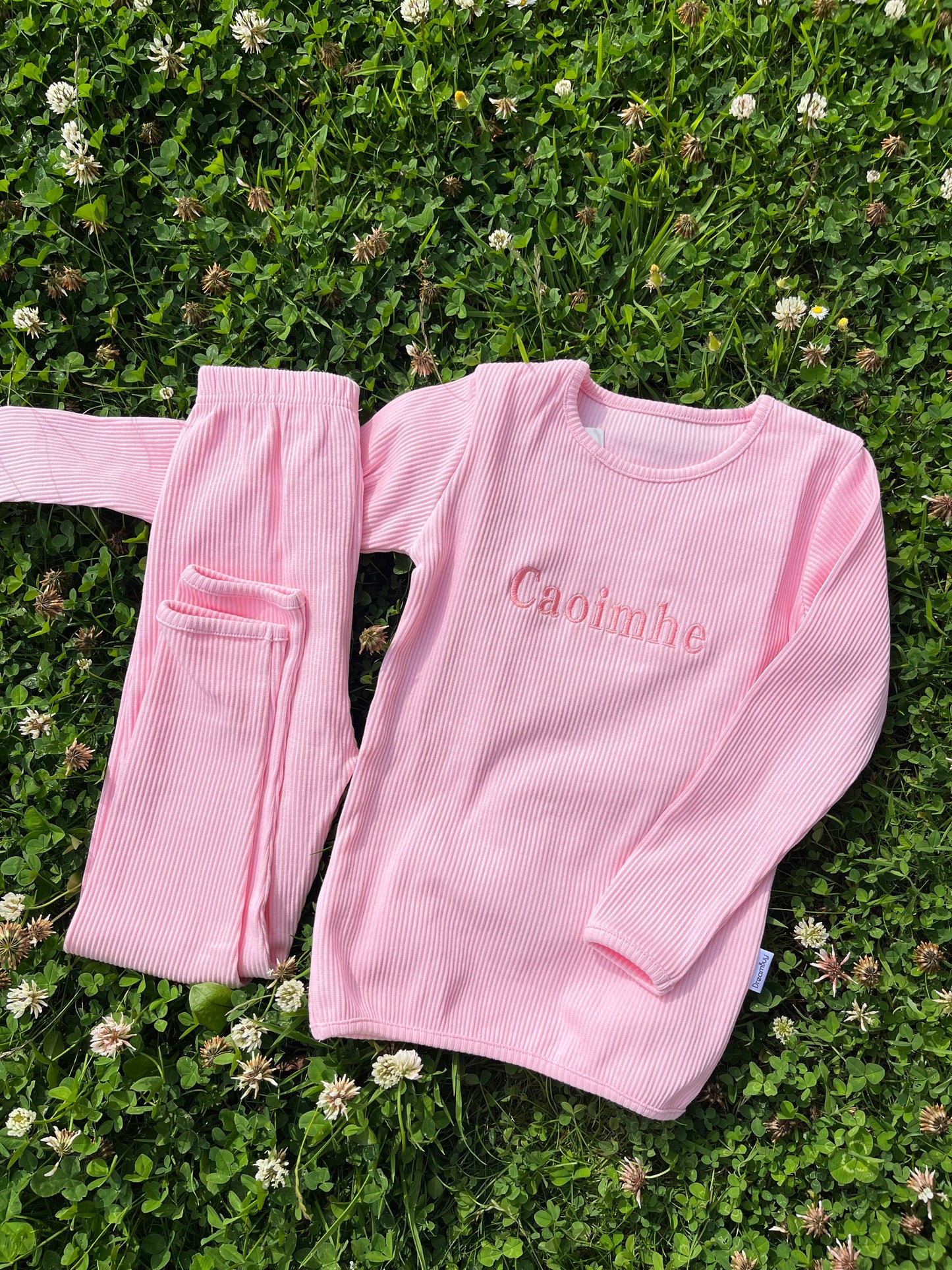 Kids Long Sleeve Ribbed Lounge Set