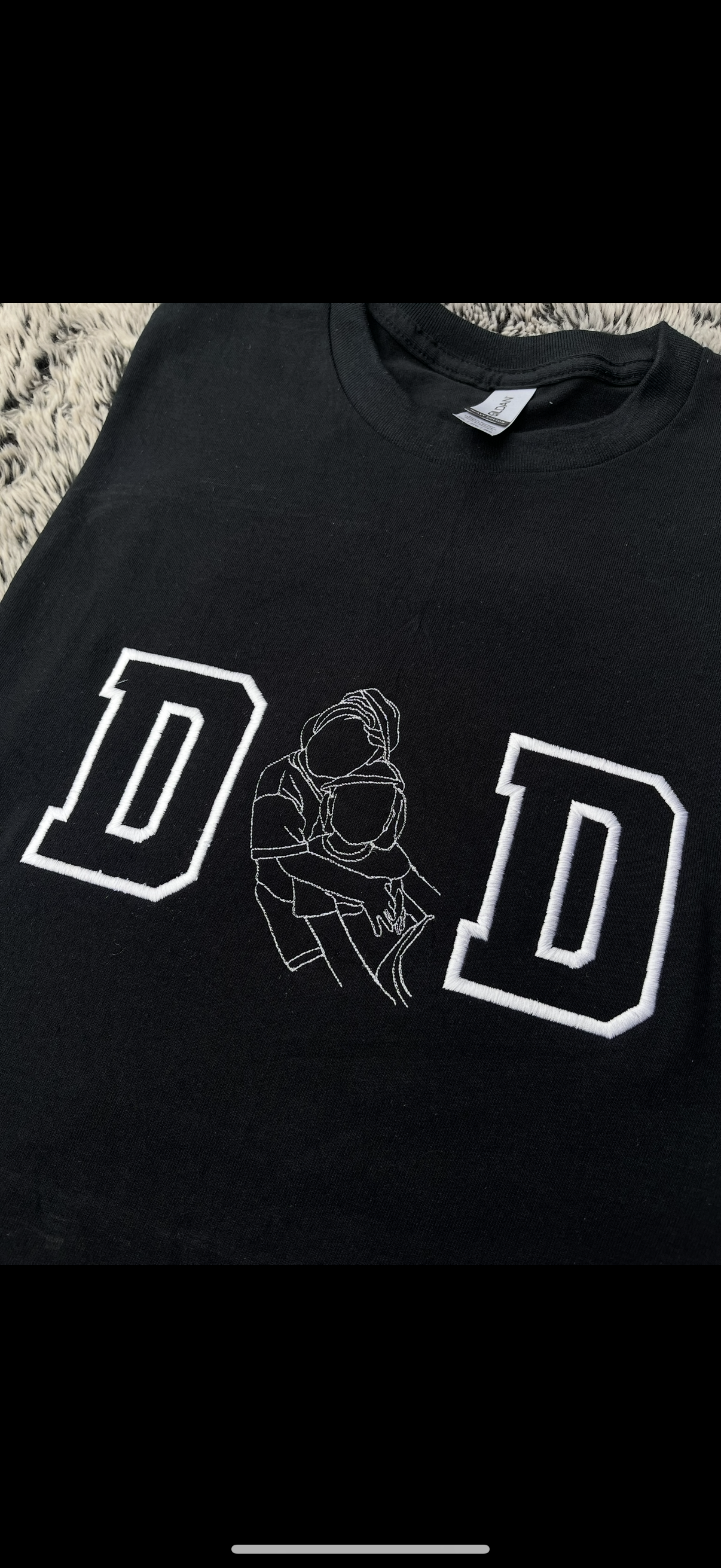 Portrait Outline DAD Sweatshirt Design