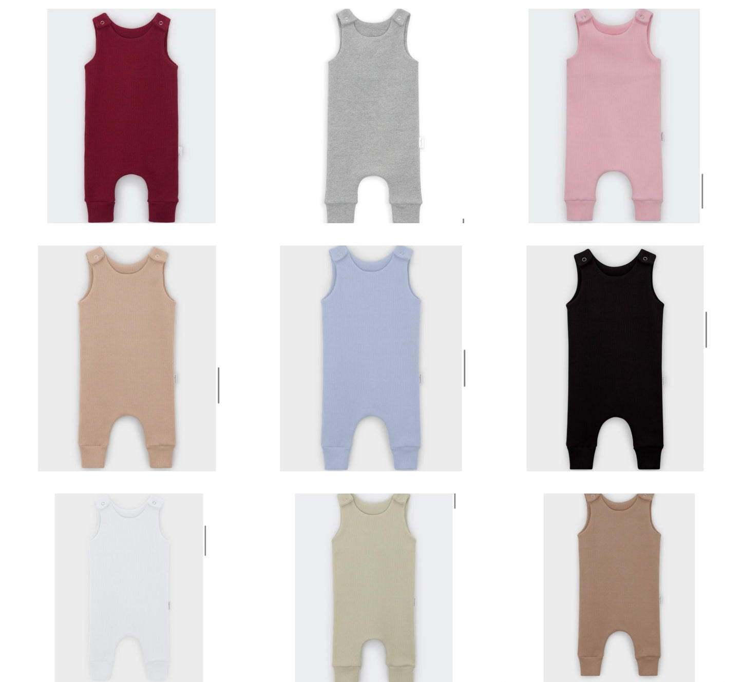 Ribbed Romper with Item Initial