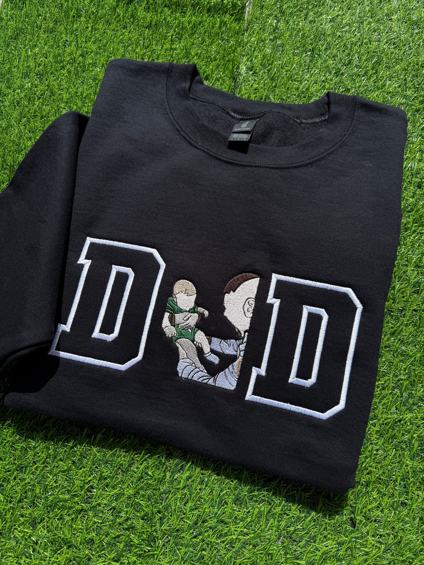 Coloured Portrait DAD Sweatshirt Design