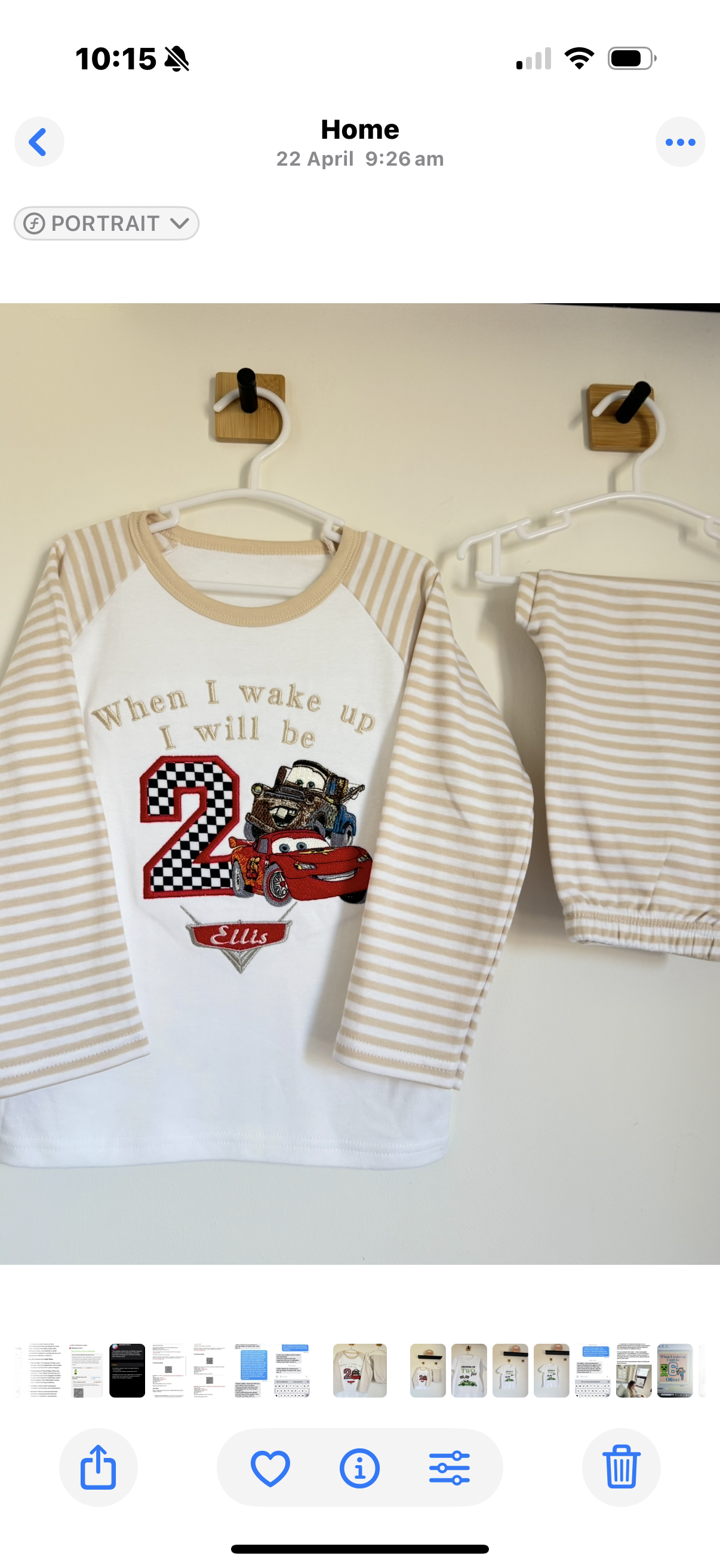 Double / Large Character Theme Birthday Eve Pyjamas