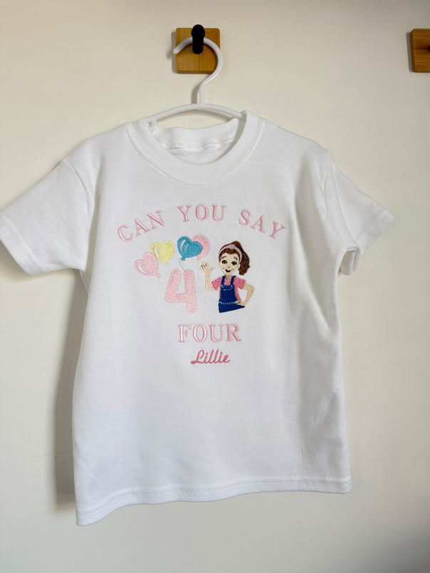 Single Character Design Birthday Tshirt