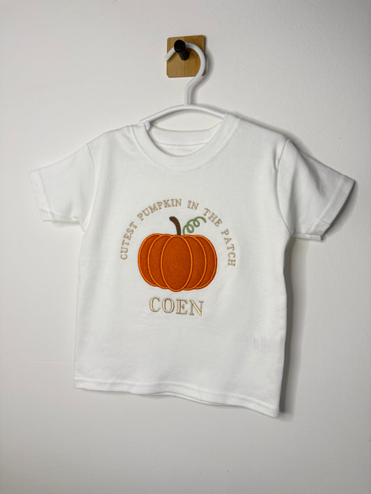 Halloween Cutest Pumpkin Appliqué Pumpkin