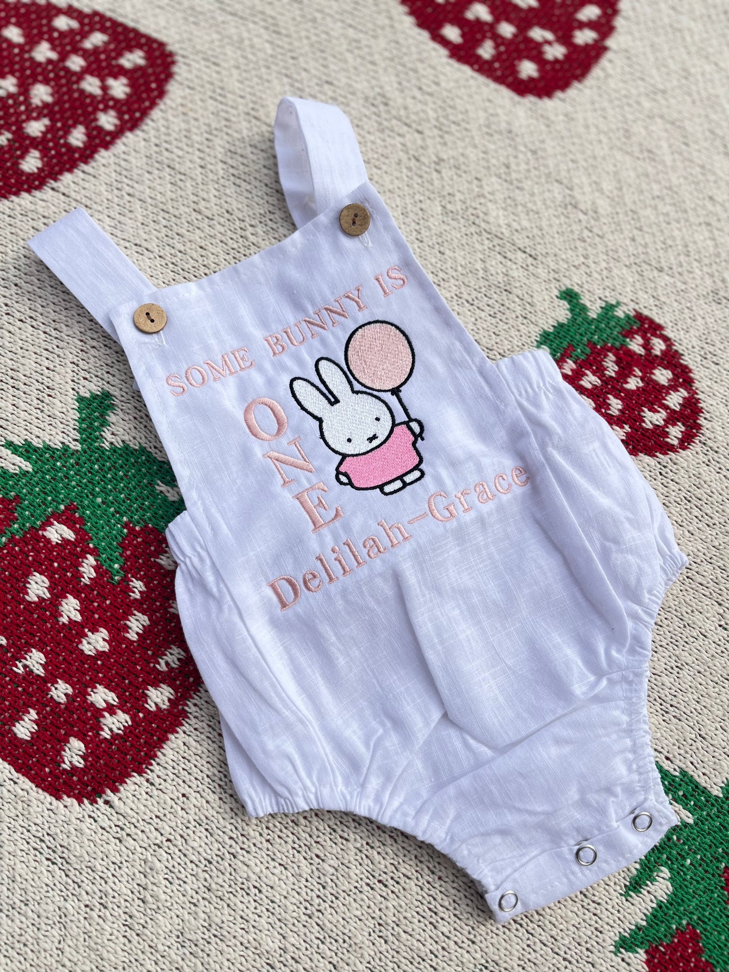 Dungaree Birthday Charater Romper