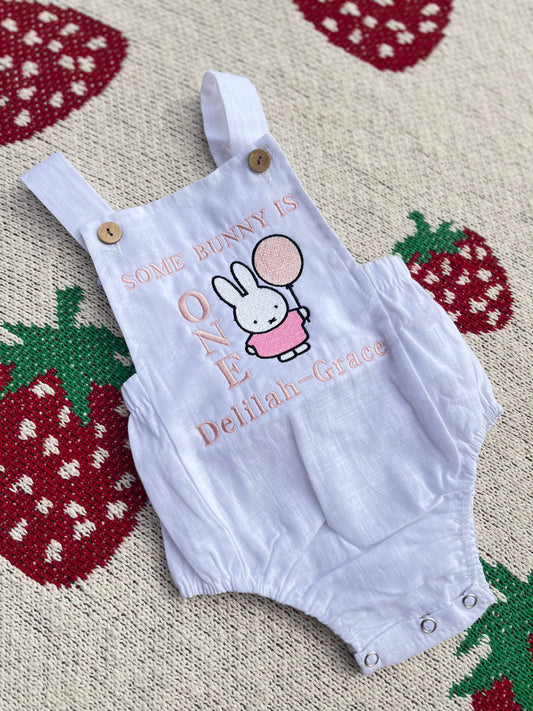 Dungaree Birthday Charater Romper