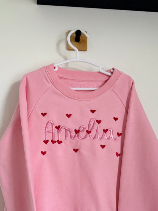 Valentines Mini Hearts Name