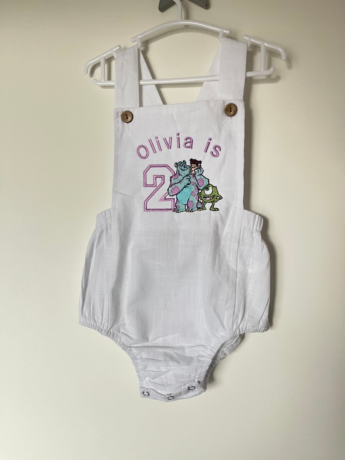 Dungaree Birthday Charater Romper