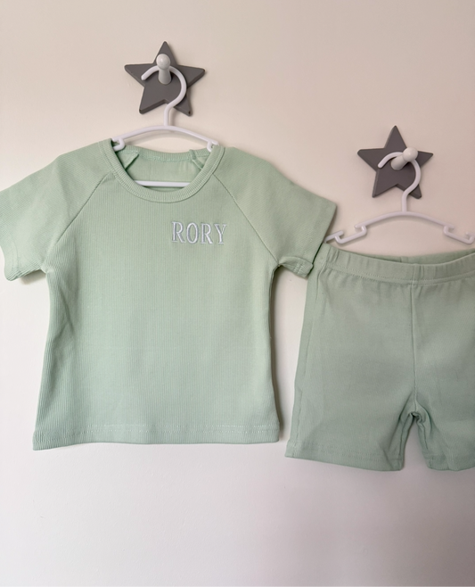 Ribbed Tshirt & Short set