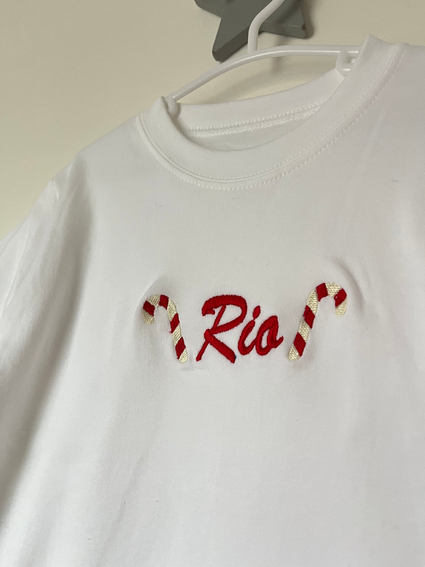 Christmas Candy Cane Name WITH BOWS (not pictured)
