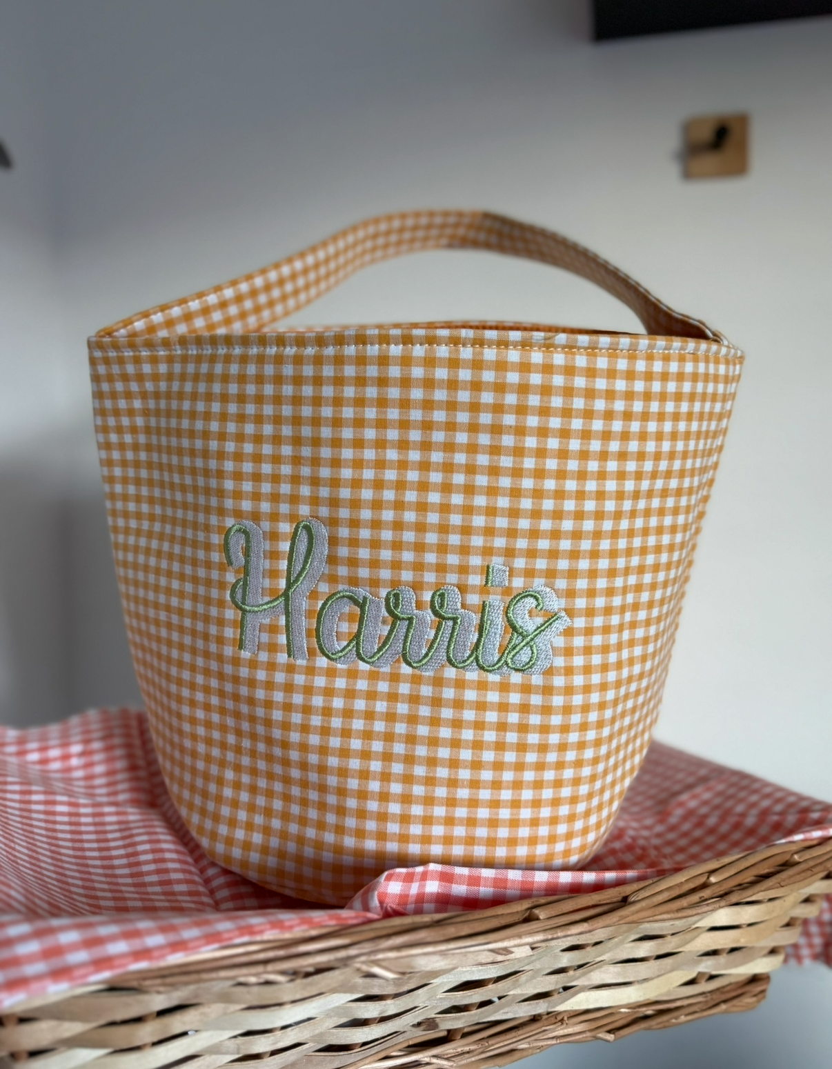 Halloween Trick or Treat basket with Name