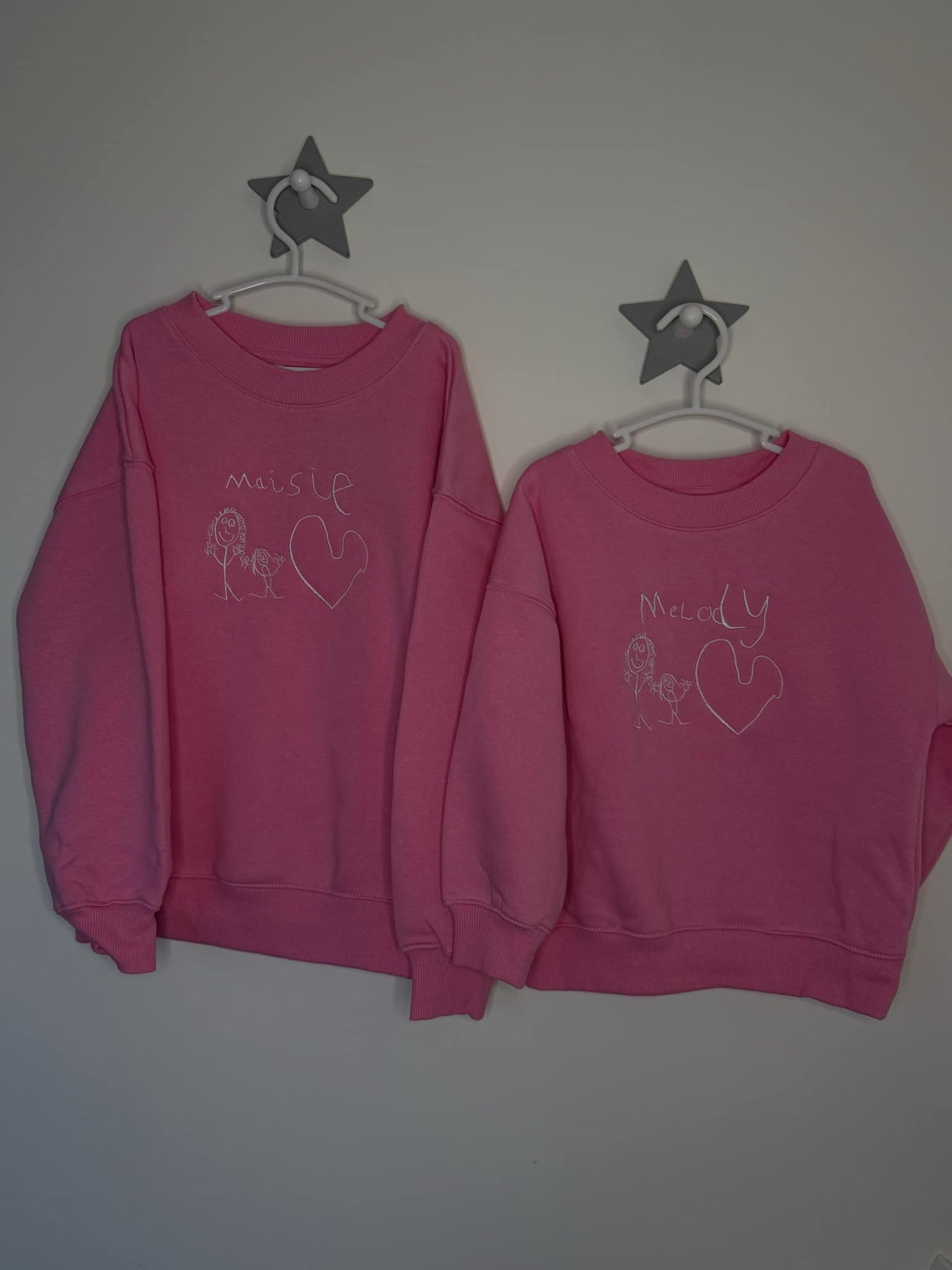 Child’s drawing on a child’s clothing item