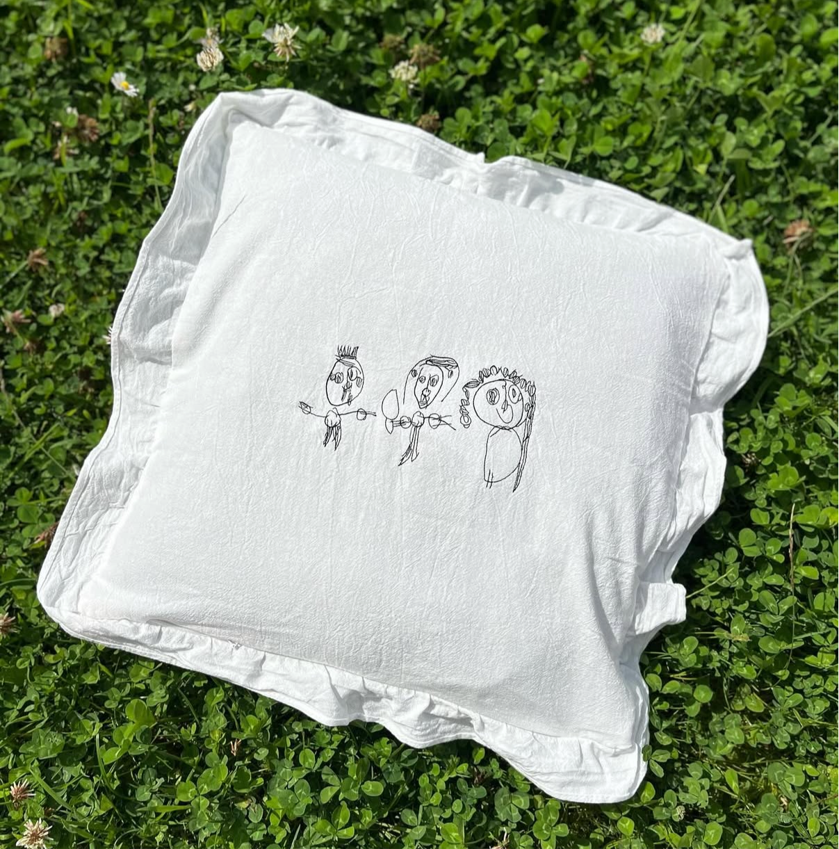 Child’s Drawing on a Cushion