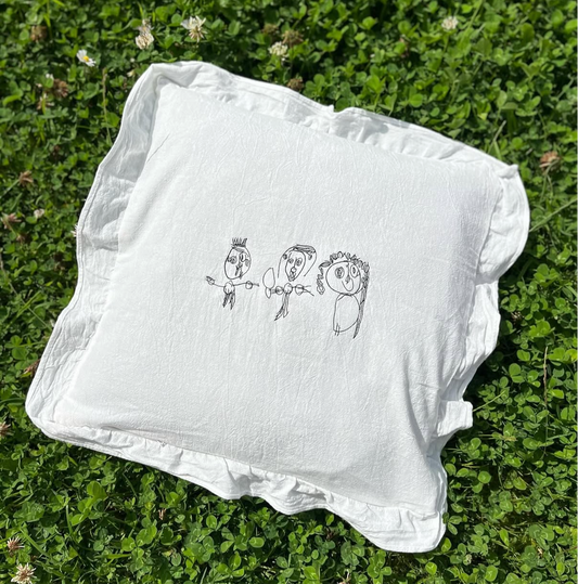 Child’s Drawing on a Cushion