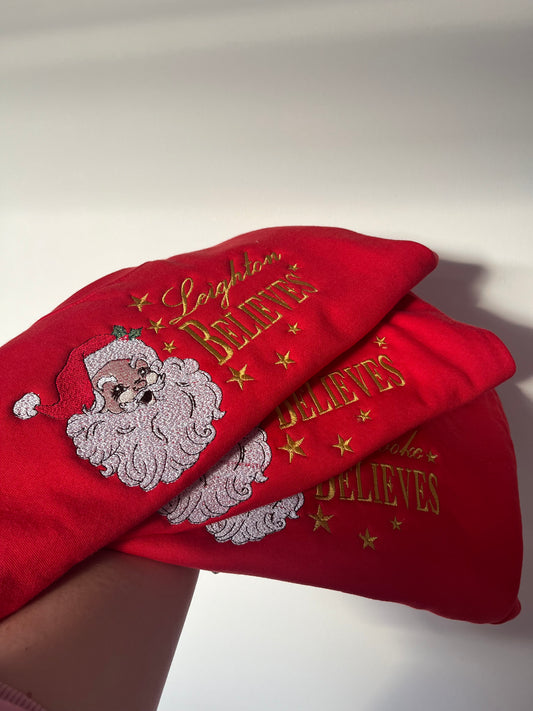 Christmas Vintage Santa Believes
