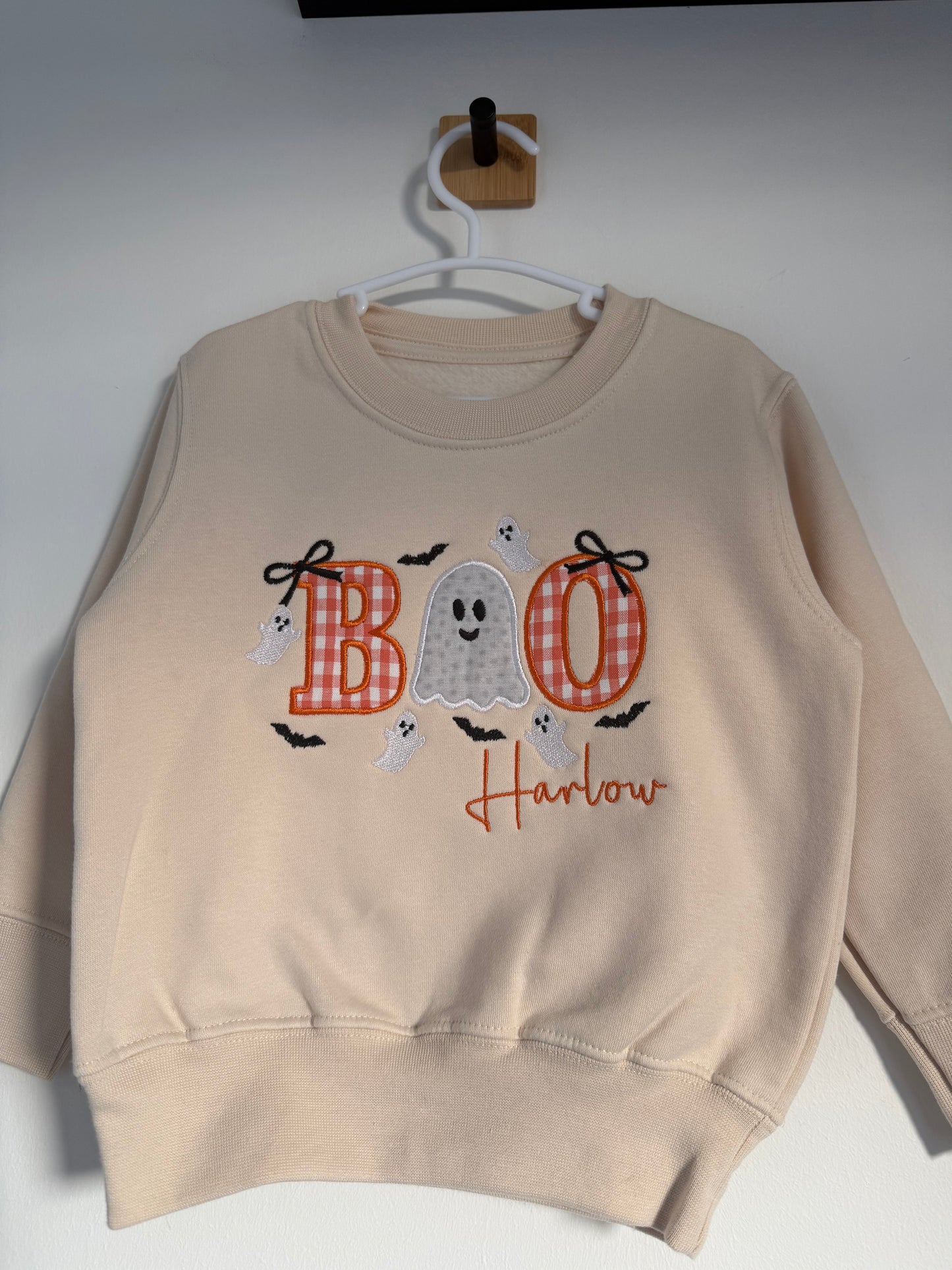 Halloween Boo Ghost Appliqué