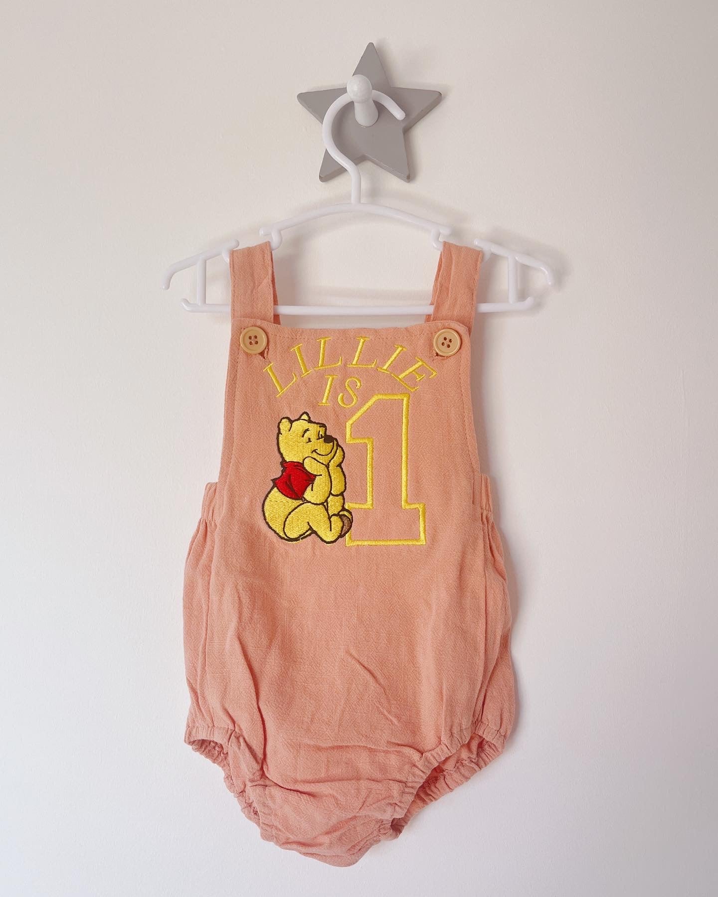 Dungaree Birthday Charater Romper